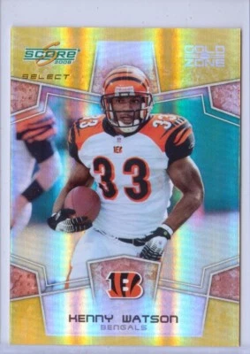2008 Select Gold Zone #63 Kenny Watson - 38/50 - Cincinnati Bengals - Image 1 of 2