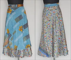 Sarong Dress Women Reversible Bikini Cover Up Beach Sari Casual Wrap Skirt 9616 - Foto 1 di 3