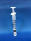 50 Easy Glide Syringes Sterile LUER LOCK 3cc / 3ml with 50 Clear Tip Caps 