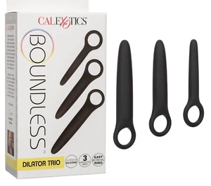 Cal Exotics Boundless Dilator Trio Black - 3pc Graduated Anal Butt Plug Kit - Picture 1 of 10