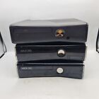 Xbox 360 S Black Console Only x3 Bundle Lot Faulty for Parts No HDD