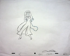 Lápiz Captain Caveman & the Teen Angels 1978 producción firmado Colin White #WC - Imagen 1 de 3
