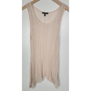 Eileen Fisher Women's Sz. M Silk & Linen Light Pink Knit Tank Top - Picture 1 of 6