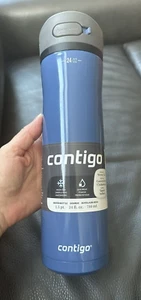 Contigo Ashland Chill 2.0 Edelstahl-Wasserflasche, 24 Unzen - Blau Com - Neu - Bild 1 von 10
