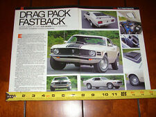 1970 MUSTANG SUPER COBRA JET DRAG PACK ORIGINAL 2010 ARTICLE