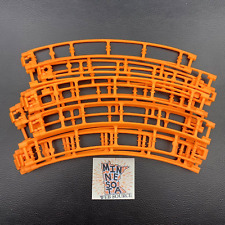 14 Micro Knex Track Orange 8" Curved Pieces - K'nex Coaster Parts Lot