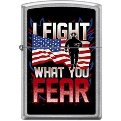 Encendedor Zippo - I Fight What You Fear Street Chrome - 854647 Foto 1 de 4