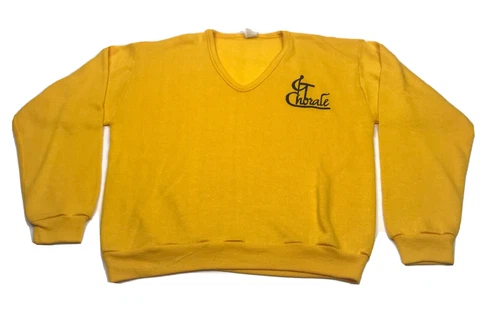 Vintage GT Chorale Size L Sweater Georgia Tech Yellow Jackets V Neck Chorus USA Cover