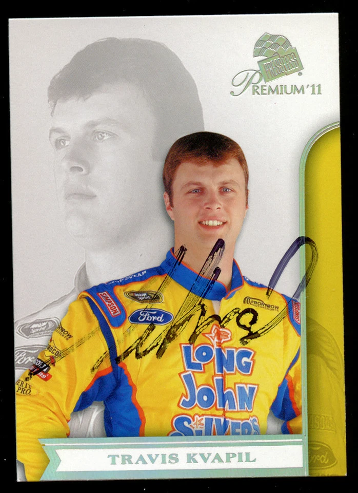 Travis Kvapil #21 signed autograph auto 2011 Press Pass Premium NASCAR Card - Image 1 of 1