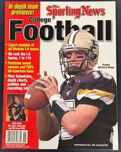 2000 NEWSSTAND DIE SPORTNACHRICHTEN COLLEGE FOOTBALL MAGAZIN ZEICHNETE BREES PURDUE - Bild 1 von 2