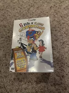 6 DVDs Of Classic Cartoons - Sealed, Brand New - Superman, Casper, Popeye, Etc. - Picture 1 of 10