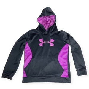 Under Armour Mädchen Jacke mit Kapuze schwarz und lila Jugend Größe L - Bild 1 von 6
