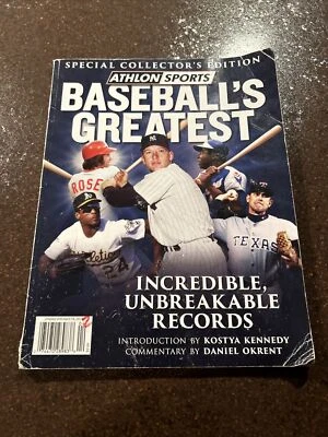 Athlon Sports Baseball's Greatest Unbreakable Records Magazine 2015 MLB Ryan - Image 1 of 3