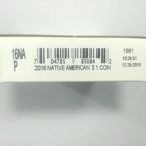 2016 P Native American $1 Uncirculated Roll in Opened U.S. Mint Packaging - Picture 1 of 3