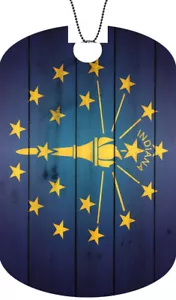 Indianer Flagge Erwachsene Hund Auto Anhänger Kette Halskette patriotische Version - Bild 1 von 1