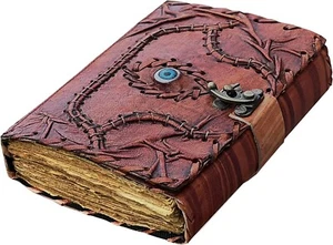 Hocus Pocus book blank spells book of Shadows Antique leather journal pack of 1 - Picture 1 of 3