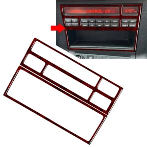 Red Wood Grain Console Radio CD Panel Cover Trim For BMW 3 Series E36 1991-1999 - Picture 1 of 9