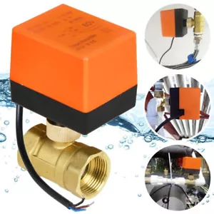 2 Wege 1 Zoll DN25 Zonenventil Kugelventil Umschaltventil Absperrhahn Elektrisch - Bild 1 von 11