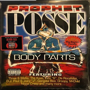 Prophet Posse Three 6 Mafia - Body Parts (Blood Red Vinyl LP) DJ Paul Juicy J š„ - Picture 1 of 4