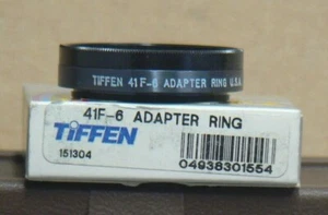 Tiffen 41 F-6 Screw-On Lens Adapter with Retaining Ring "New Old Stock" - Picture 1 of 1