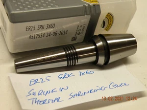 Portabrocas termal retráctil Iscar ER25 SRK 3x60 nuevo - Imagen 1 de 1