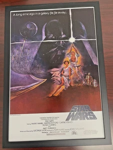 Star Wars 1977 Movie Poster Print | Framed 13x19 | Lucas Hamill | No Glass - Bild 1 von 4