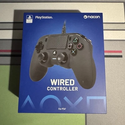 Nacon Wired Controller for PlayStation 4 and PC - Black (New, Sealed) - Image 1 of 2