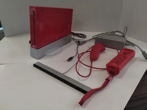 Nintendo Wii Limited Edition RED Video Game Console Home System GameCube RVL-001 - Picture 1 of 10