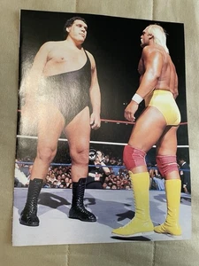 Hulk Hogan WrestleMania III 3 Andre Wrestling 2002 1987 WWF WWE Pinup Poster - Picture 1 of 2