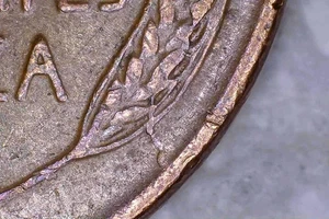πͺπΊπΈ 1957-D Lincoln Wheat Cent β Die Crack Through Wheat Error Coin - Picture 1 of 6