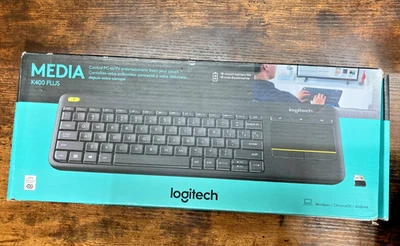 Logitech Media K400 Plus Keyboard Wireless for Windows , ChromeOS, Android - Image 1 of 2