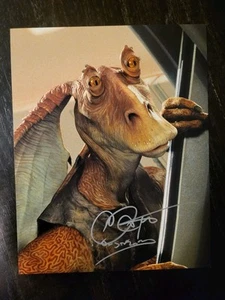 NEU SIGNIERT Ahmed Best JAR JAR BINKS STAR WARS MIT COA BITTE BESCHREIBUNG LESEN - Bild 1 von 1
