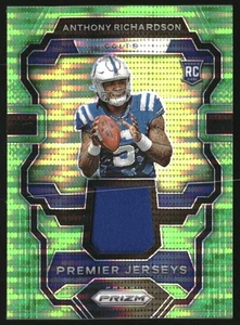 2023 Panini Prizm Premier Jerseys Neon Green Pulsar #3 Anthony Richardson Jersey - Picture 1 of 2