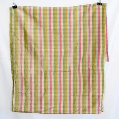Vintage Curtain Panel Single 92" X 52" Fabric Sewing Striped EUC Polyester - Image 1 of 3