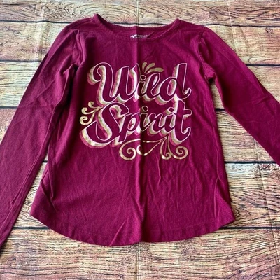 Arizona Jean Co. Camiseta para niñas rosa manga larga Wild Spirit mezcla de algodón M 10-12 Foto 1 de 4