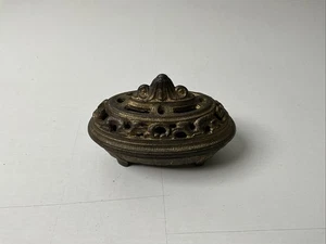 Original Vantine's Gusseisen Asiatischer Drache Räuchergefäß mit Deckel - ALTERUNG - Bild 1 von 10