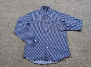 Camisa Ralph Lauren Para Hombre Pequeña Azul Rendimiento Nylon Elástico Botón Manga Larga - Imagen 1 de 8