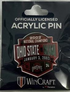 2002 OSU Championship Pin VS Miami - Bild 1 von 1