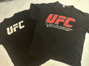Lote 2 Camisas UFC De Colección Y2K Negras Talla Mediana Manga Corta/Leer/Detalles - Imagen 1 de 11