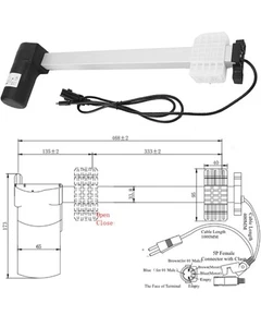 Elektrischer Sofa Linearantrieb 29V DC/Liegemotor 333MM Hub 1000N Last - Bild 1 von 11