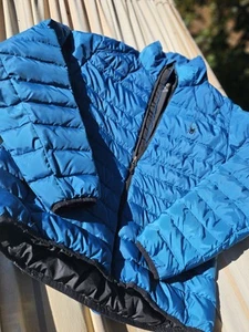 Chaqueta Spyder Para Hombres L Azul Abajo Puffer Cremallera Completa Senderismo Esquí Al Aire Libre - Imagen 1 de 3