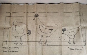 Alfombra para pollos "Here Chicks" lona de enganche de la tienda de enganche de alfombras - Imagen 1 de 7