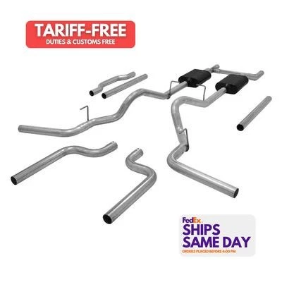 Flowmaster 17742, Kit Fits A/T Exhaust System 73-87 GM C10 P/U Steel Natural  - Image 1 of 4