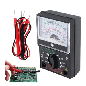 Multimetro Analogico Tester Puntali Misuratore Tensione Amperometro Ohmmetro VH - Foto 1 di 8