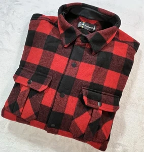 Smartwool Anchor Line Shirt Jacket Men’s 2XL Red Black Plaid Merino Wool - Picture 1 of 10