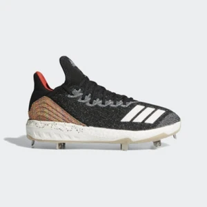 Adidas Boost Icon 4 Fusion sz 13.5 Black Multi Color DA9399 Metal Baseball Cleat - Picture 1 of 5