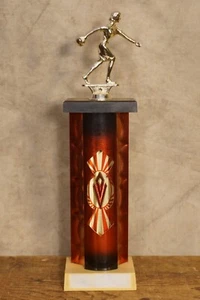 Vintage Woman's 1960's Bowling Trophy - Picture 1 of 9
