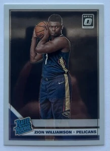 ZION WILLIAMSON 2019-20 Donruss Optic #158 RATED ROOKIE Base Card Pelicans - Picture 1 of 2