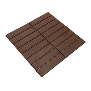 12 Pack Weatherproof Interlocking Deck Tiles Floor Tile 30 30cm Balcony Flooring - Picture 1 of 12