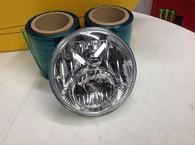 Faro halógeno doble alto rendimiento OEM 97-23 Harley Davidson Touring Softail 7" Foto 1 de 4